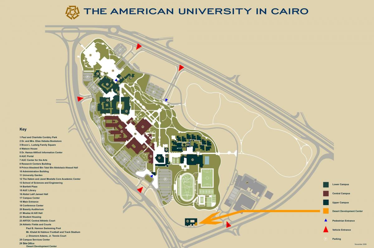 Карта АУК Нов училищен Кайро