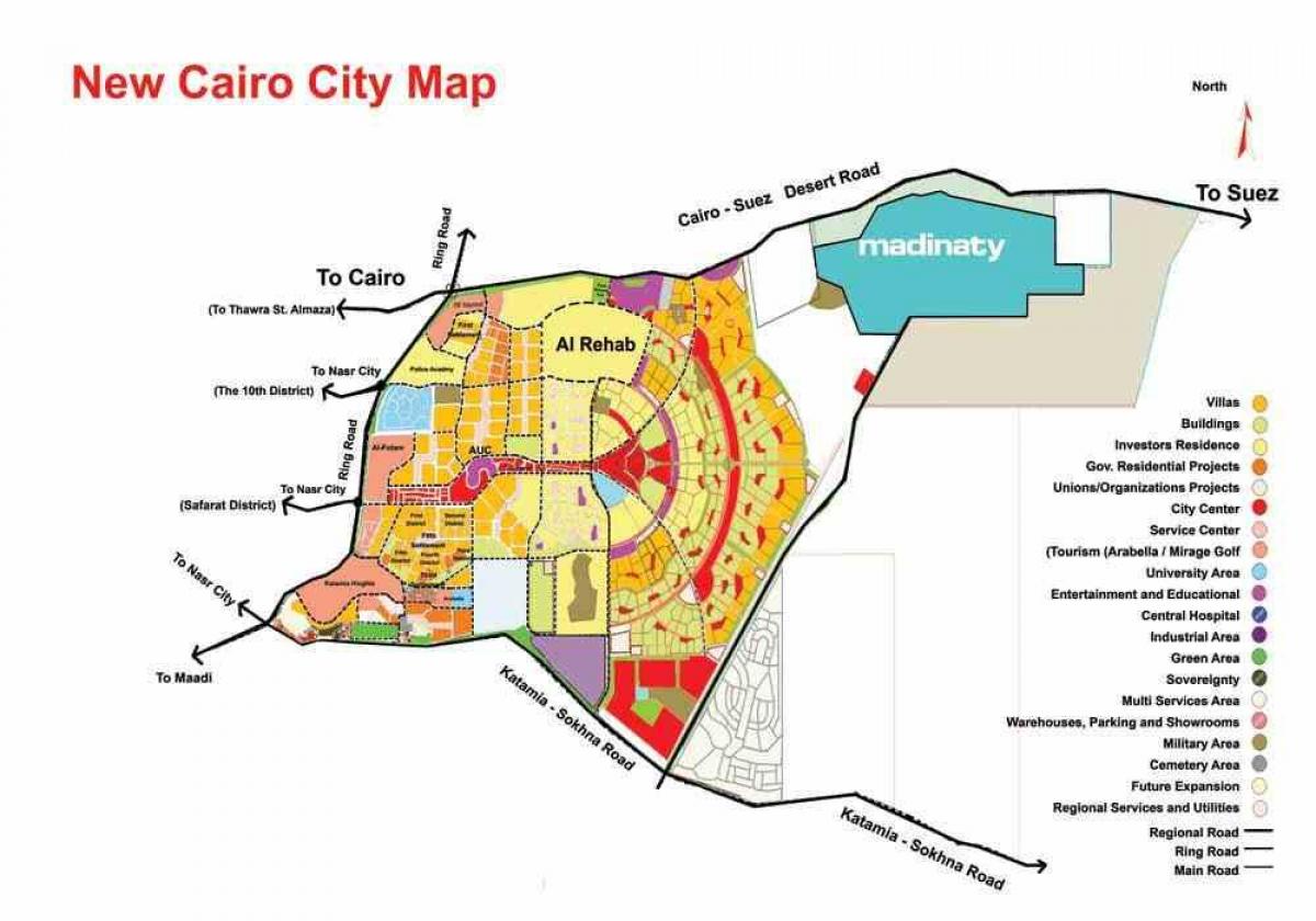 Нов Кайро съединения картата