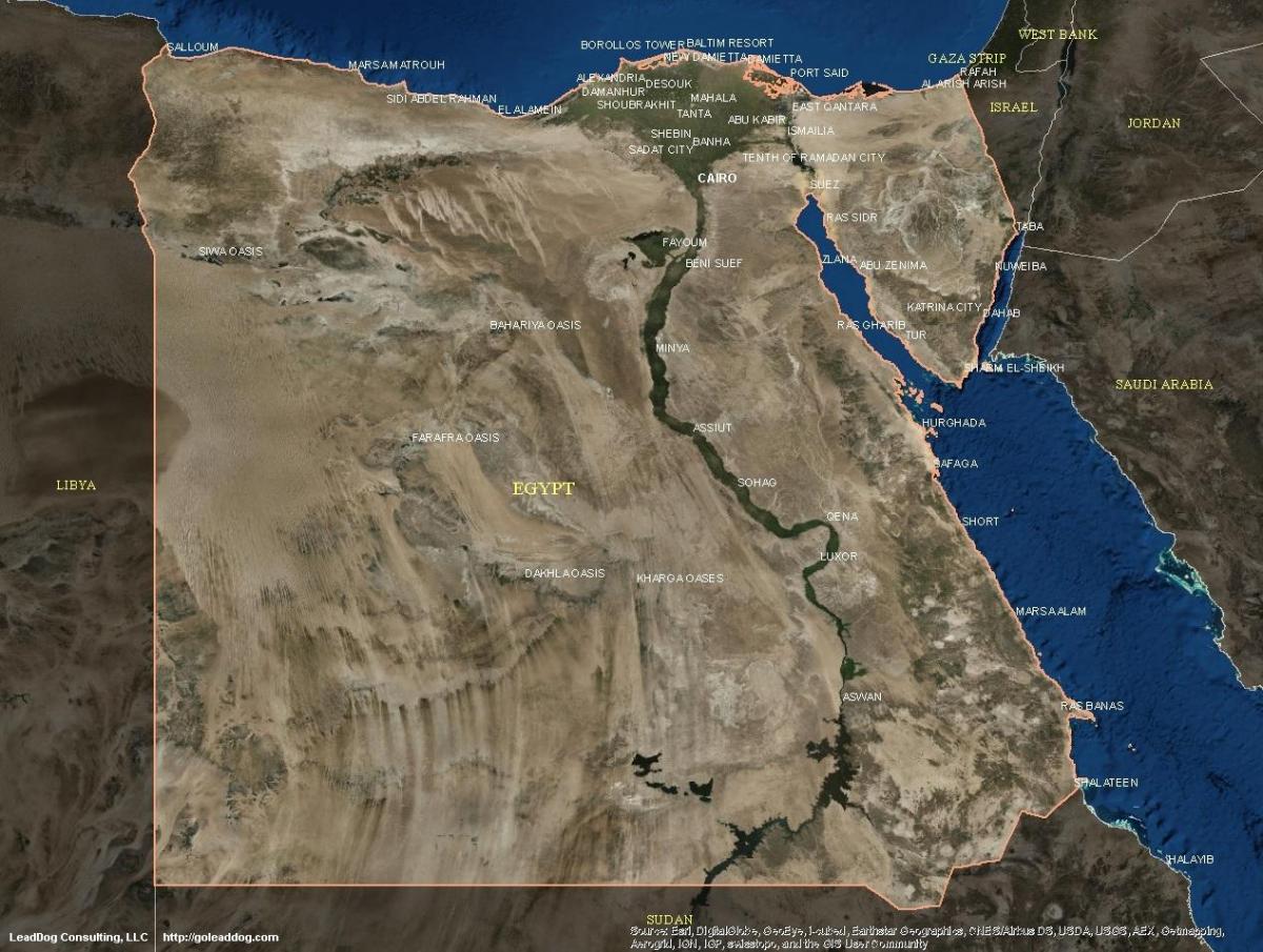 Карта Кайро спътник