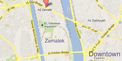 "Zamalek" в Кайро картата
