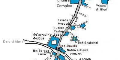 Хан ел-Халили картата
